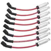 Edelbrock 22716 Max-Fire Ultra 50 GM LS Truck Spark Plug Wire Set, Magnetic Kevlar Core Material, Heavy Duty 8.5mm Diameter Silicone Jacket, High EMI/RFI Noise Suppression