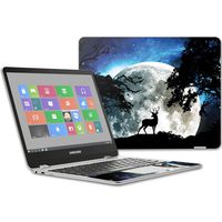 MightySkins Skin Compatible with Samsung Chromebook Plus 12.3"(2017 - Moonlight Deer | Protective, Durable, and Unique Vinyl wrap Cover | Easy to Apply, Remove, and Change Styles | Made in The USA