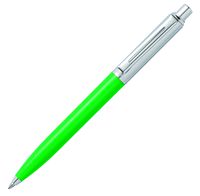 Sheaffer Sentinel Bright Green Ballpoint Pen with Brushed Chrome Cap