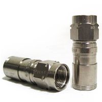 10 Pieces Corning Gilbert URS-59 Coax ULTRASHIELD RG59 Indoor/Outdoor Compression F Type Corrosion Resistant Nickel Plated Brass Coaxial ULTRASHIELD Cable Connector Fittings