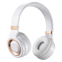 Volkano Lunar Series Bluetooth Wireless Folding Headphones - White