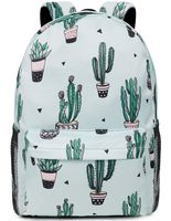 FITMYFAVO Waterproof Casual Backpack for girls | Casual Travel Daypack | Cute Cactus Bookbag with Multi Pockets