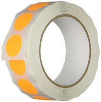 TapeCase Orange Inventory Control Label - 1000 per pack (1 Pack)