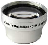 Zeikos  ZE-2X37S  37mm 2X TelePhoto high definition lens , includes lens pouch and cap covers (Life Time Warranty)