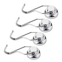 Ninth Five Swivel Swing Magnetic Hooks, 30lb Strong Heavy Duty Neodymium Magnet Hooks - Use for Home Kitchen Office Garage Outdoor Hanging(4 Pack)