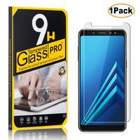 Tempered Glass Screen Protector for Samsung Galaxy A8 Plus 2018, CUSKING Ultra Clear Anti Scratch Screen Protector, 9H Hardness Screen Protector, 1 Pack