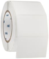 Brady THT-19-408-1 3" Width x 2" Height, B-408 Repositionable Paper, Matte Finish White Thermal Transfer Printable Label (1000 per Roll)