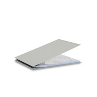 Pina Zangaro Bex 8.5x11 Landscape Screwpost Binder Gray, Includes 20 Pro-Archive Sheet Protectors (34060)