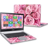 Mightyskins Skin Compatible with Samsung Notebook 7 Spin 13.3" (2016) Wrap Cover Sticker Skins Pink Roses
