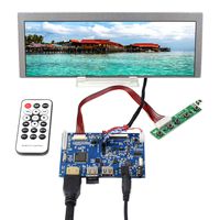 VSDISPLAY 9.1" 9.1 inch 822x260 LCD Screen LQ091B1LW01 Industrial Display with HDMI Audio LCD Controller Board, industrail LCD fit for Arcade Machines/DIY displays/Car Monitor/Raspberry Pi