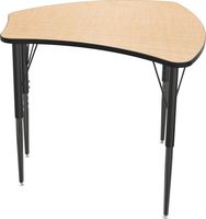 Balt Shapes Collaboration Classroom Desk, Fusion Maple Top, Adjustable Legs (90580)