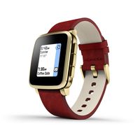 Pebble Time Steel Smartwatch for Apple/Android Devices - Gold