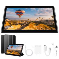 DUODUOGO G10 Tablet 10.1 inch, Dual SIM 4G/5G WiFi, IPS/HD 32GB ROM/3GB RAM Quad-Core 8500mAh Tablet PC, Dual 8MP Camera Android 8.1, Mediapad/Bluetooth/GPS/OTG Unlock Tablet with a Cell Phone