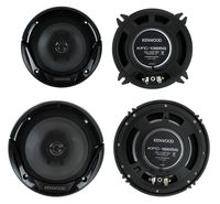 2) Kenwood KFC-1365S 5.25" 250 Watt + 2) KFC-1665S 6.5" 300 Watt 2-Way Speakers