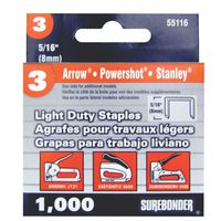#3 Light Duty 5/16" Narrow Crown Staples - 1000 ct.