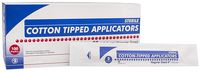 AMZ Cotton Tipped Applicators 6 inch. Pack of 200 Swabsticks. Plastic Shaft, 100% Cotton tip. Sterile swabsticks for Medical Applications. Latex-Free. Single use.