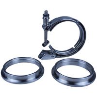 ( AC-059-QUICK ) Quick Release V band Clamp & Flange, 4" inch / 101.6mm Stainless Stell Flange Assembly