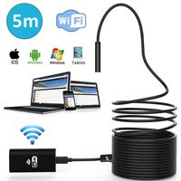 Purpplex 16FT 6LED Wireless Endoscope WiFi Borescope Inspection Smart HD Camera for Phone - Black