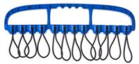 Cable Wrangler - 12 Heavy Duty Bungee Balls for Tools and Wire Management (Blue)