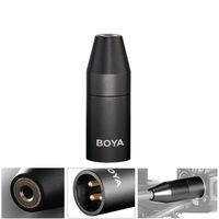 BOYA 35C-XLR 3.5mm (TRS) Mini-Jack Female Microphone Adapter to 3-pin XLR Male Connector Compatible with Camcorders, Recorders, Mixers