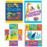 Eureka Toucan Bird Themed Fidget Toys and Student Recognition Awards, 16pcs