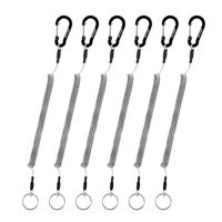 Booms Fishing T04 Fishing Lanyards Fishing Tool/Pole Safety Coil Lanyard Retractable Wire Inside Tup Cover