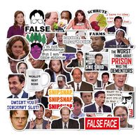 The Office Sticker Pack of 50 Stickers - Funny Waterproof Vinyl Stickers for Laptops, Hydro Flasks, Water Bottles, Computers, Phone