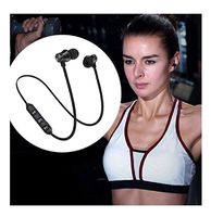 Leoneva Bluetooth Headphones,Qualteus Magnetic Wireless Earbuds, 4.1,8H HiFi Stereo in-Ear Sweatproof IPX6 Sport Headsets for Gym Workout Earphon Corded Headsets
