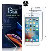 iPhone 6 / 6S / 7/8 Tempered Glass Screen Protector, UNEXTATI Screen Protector Film, HD Clear Tempered Glass Film for iPhone 6 / 6S / 7/8 (2 Pack)