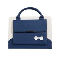 iPad 2018 11 Wallet Cases，Lovely Slim Fit Business Handbag iPad 11 Inch PU Leather Cover with Floding Stand Auto Wake/Sleep Full Body Protection Smart Screen Protector for 2018 iPad 11（Blue）Boens