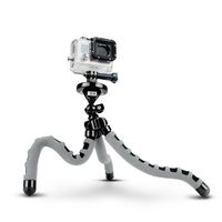 USA Gear Action Camera Flexible Tripod Mount Stand with Wrapping Legs, Quick-Release Plate & Smartphone Adapter - Works with APEMAN 12 MP Full HD 1080P Waterproof Sport Cam & More