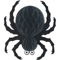 Black Tissue Spider Party Accessory (1 count) (1/Pkg)