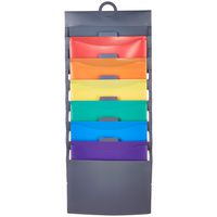 AmazonBasics Hanging 6 Pocket File Folders - Multicolor