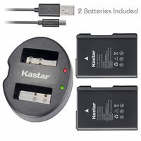 Kastar Battery (X2) & Dual USB Charger for Nikon EN-EL14, EN-EL14a, ENEL14, MH-24 and Nikon Coolpix P7000 P7100 P7700 P7800, D3100, D3200, D3300, D3400, D5100, D5200, D5300 DSLR, Df DSLR, D5600