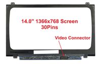 Fullcom New 15.6" Narraw Bezel Screen Compatible with N140BGA-EA4 C1 HD 1366X768 WXGA Slim Laptop LED LCD Replacement