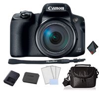 Canon PowerShot SX70 HS Digital Camera Bundle with Carrying Case + LCD Screen Protectors and More -International Version