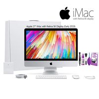 Apple 27-Inch iMac with Retina 5K Display MRR02LL/A (2019) with Deluixe Cleaning Set
