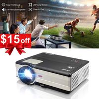 HD Video Projector LED HDMI 3500 Lumens, 200" Image LCD Diaplay Full HD Home Theater Projectors Dual HDMI USB VGA Built-in HiFi Speaker for Laptop Firestick DVD Gaming Indoor Outdoor Movies Party