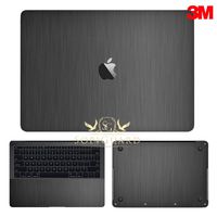 SopiGuard 3M Brushed Gunmetal Gray Full Body Precision Edge-to-Edge Coverage Vinyl Sticker Skin for Apple MacBook Pro 13 No Touch Bar (A1708)
