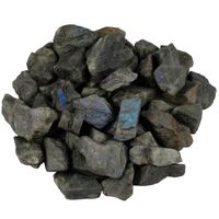 SUNYIK Natural Raw Stones Rough Rock Crystals for Tumbling,Cabbing,Labradorite,1pound(About 460 Gram)