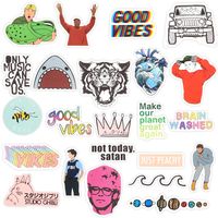 Stickers for Water Bottles,Laptop Sticker,23 PCS Waterproof Vinyl Decal Sticker for Phone,MacBook,Luggage,Cars,Bicycles,Travel Case,Motorcycle,Snowboard,PS4,Xbox ONE (Colorful)