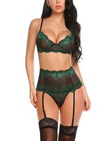 Avidlove Women Lingerie Set with Garter Belts Sexy Bra and Panty Set Plus Size