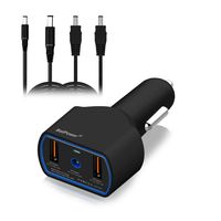 BatPower CCD2 UL Listed 120W 90W Laptop Car Charger Power Supply Adapter for Dell Inspiron Latitude XPS Mini Precision Studio Vostro Notebook USB QC3.0 Fast Charging Tablet and Smartphone