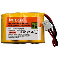 PK Cell pk0054 Cordless Phone Battery Ni-CD 400mAh Battery Pack for BT-17333,BT-27333,KX-G3610,KX-T3620,KX-T3640 (1 Pack)