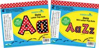 Barker Creek 2" & 4" Poster Letters & Bulletin Board Letter Pop-Out Set - Dots (BCP-3501)
