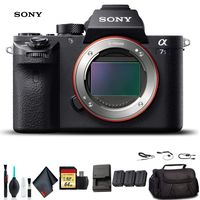 Sony Alpha a7S II Mirrorless Camera ILCE7SM2/B with Soft Bag, Additional Battery, 64GB Memory Card, Card Reader, Plus Essential Accessories