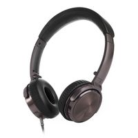 Lasmex C45 Wired On-ear Stereo Headphones, Foldable and Lightweight Music Headphones with Microphone and Volume Control for Adults and Teens (Deep Bass, Detachable Cable, Compact Carrying Case)