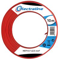 Electraline 60101025A Cable - 10 m - Red
