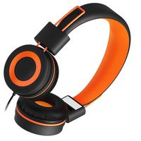 Kids Headphones Microphone for school children - Antoor products Foldable Stereo Tangle-Free 3.5mm Jack Wired Cord On-Ear Headset for Children/Boys/Girls/iPad/School/Kindle/Airplane/Plane/Tablet