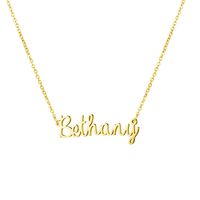 Personalized Name Necklace 18K Gold Plated New Mom Bridesmaid Gift Jewelry for Bethany
